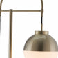 69" Bronze Steel Floor Lamp With Bronze Steel Globe Shade