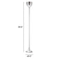 67" Steel Floor Lamp With Silver Steel Bell Shade