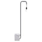 59" Black And White Steel LED Floor Lamp