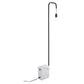 59" Black And White Steel LED Floor Lamp