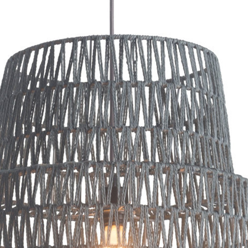 Gray Night Sky Zig Zag Ceiling Lamp