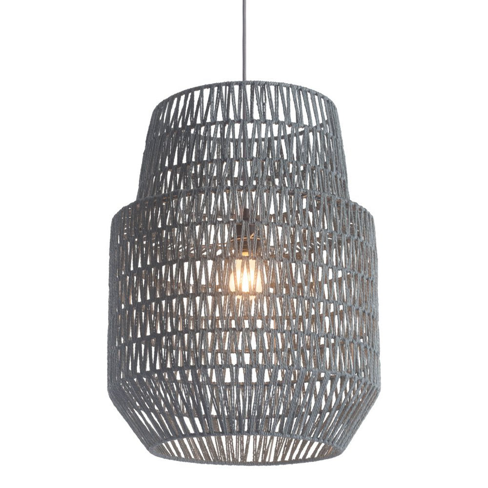 Gray Night Sky Zig Zag Ceiling Lamp