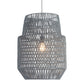 Gray Woven Sky Zig Zag Ceiling Lamp
