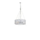 Silver Lantern Metal Chandelier With Silver Shades