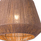 Brown Woven Paper String Hanging Pendent Lamp