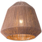 Brown Woven Paper String Hanging Pendent Lamp