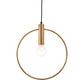 Gold Ring Metal Dimmable Chandelier