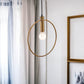 Gold Ring Metal Dimmable Chandelier