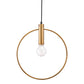 Gold Ring Metal Dimmable Chandelier