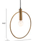 Gold Ring Metal Dimmable Chandelier