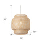 Natural Boho Weave Ceiling Lamp