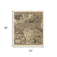 Vintage 1562 Map Of Early Americas Unframed Print Wall Art