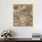 Vintage 1562 Map Of Early Americas Unframed Print Wall Art