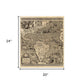 Vintage 1562 Map Of Early Americas Unframed Print Wall Art