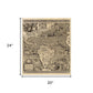 Vintage 1562 Map Of Early Americas Unframed Print Wall Art