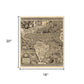Vintage 1562 Map Of Early Americas Unframed Print Wall Art