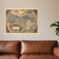 Vintage 1598 Map Of The Americas Unframed Print Wall Art