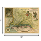 24" X 32" Map Of Virginia C1627 Vintage  Poster Wall Art