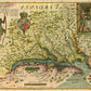24" X 32" Map Of Virginia C1627 Vintage  Poster Wall Art