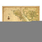 24" X 36" California As An Island C1650 Vintage Map Wall Art