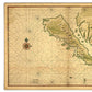 24" X 36" California As An Island C1650 Vintage Map Wall Art