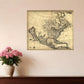 24" X 28" Map Of North America C1685 Vintage  Poster Wall Art