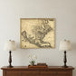 24" X 28" Map Of North America C1685 Vintage  Poster Wall Art