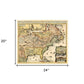 Vintage 1718 Map Of New France Unframed Print Wall Art