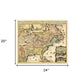 Vintage 1718 Map Of New France Unframed Print Wall Art