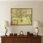 24" X 30" C1747 Map Of The Gulf Coast Vintage  Poster Wall Art