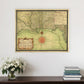 24" X 30" C1747 Map Of The Gulf Coast Vintage  Poster Wall Art