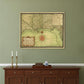 24" X 30" C1747 Map Of The Gulf Coast Vintage  Poster Wall Art