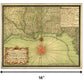 24" X 30" C1747 Map Of The Gulf Coast Vintage  Poster Wall Art