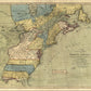 Vintage 1771 Map Of North America Unframed Print Wall Art