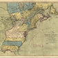 Vintage 1771 Map Of North America Unframed Print Wall Art