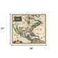 Vintage 1652 Map Of Early North America Unframed Print Wall Art