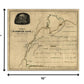 24" X 28" Map Of Kentucky Mammoth Cave Vintage  Poster Wall Art
