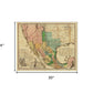 Vintage 1846 Map Of Mexico Unframed Print Wall Art