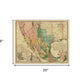 Vintage 1846 Map Of Mexico Unframed Print Wall Art