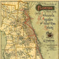 24" X 60" Map Of Jacksonville Florida Vintage Poster Wall Art
