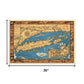 20" X 30" Vintage 1933 Map Of Long Island Wall Art