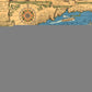 20" X 30" Vintage 1933 Map Of Long Island Wall Art