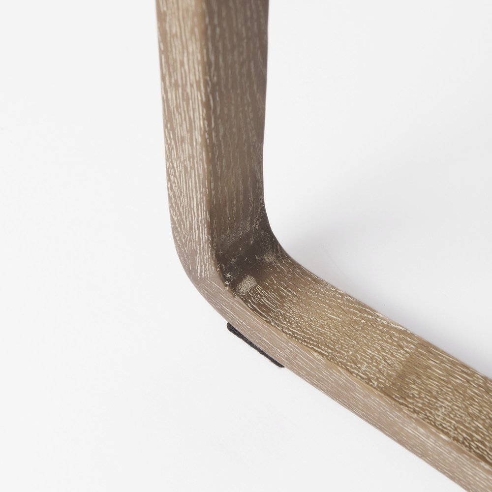 34" Cream and Black Fabric Lounge Chair