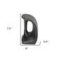 Set of Two 6" Black Metal Decorative Bookends
