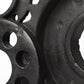 Set of Two Matte Black Industrial Cog Bookends