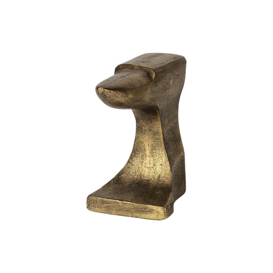 Set of Two 6" Gold Metal Decorative Bookends