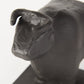 Set of Two 7" Black Fabric Bull Decorative Bookends