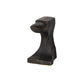 Set of Two 6" Black And Gold Polyresin Decorative Bookends