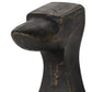 Set of Two 6" Black And Gold Polyresin Decorative Bookends