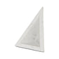 Set of Two White Marble Triangle Decorative Bookends